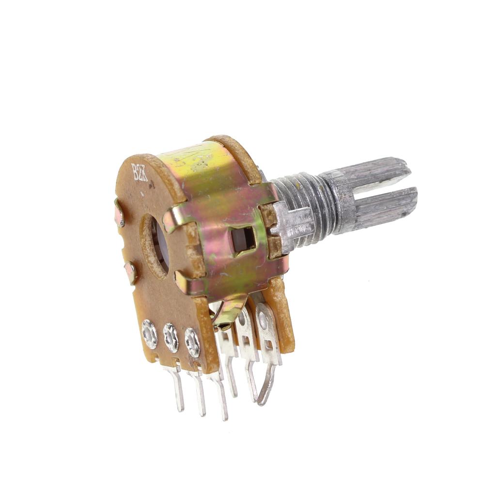 (10 Pack) WH148 Horizontal Dual Gang 6 Pin Potentiometers B2K 2K Ohm Variable Resistors