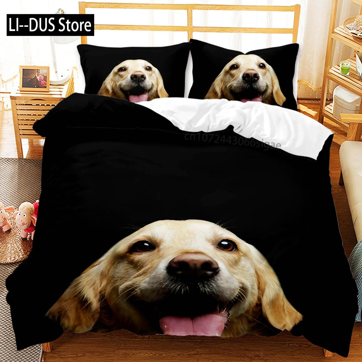 

Comforter Dog Bedding Set German Shepherd Cute Pet Dog Animal S For Adults Children Dog Lover Gift Bedroom Decor Comforter (quilt)-EU Single(135*200cm)3pcs