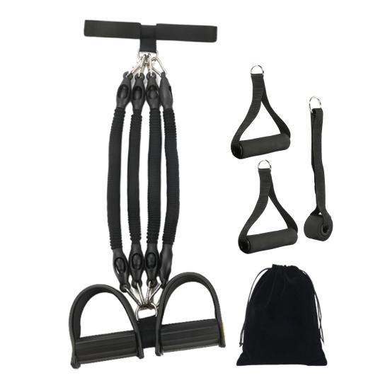 Pedal-Widerstandsband mit Griff, Latex-Schlauch Körper-Dehnungsband, Arm-Bein-Schlankheits-Elastikzugseil, Heim-Trainingsgerät