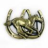 Fine Horse Smooth Zinc Alloy Men's Casual Saddle Equestrian Belt Buckle