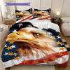 American Bald Eagle Poster Bedding, Duvet Cover, Pillowcase, Home Decoration, Birthday Gift (1 * Duvet Cover+2 * Pillowcase, Coreless)