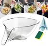Versatile Vegetable Basket Multi-functional Draining Basket Acrylic Material Perfect for Kitchen Camping and Dining