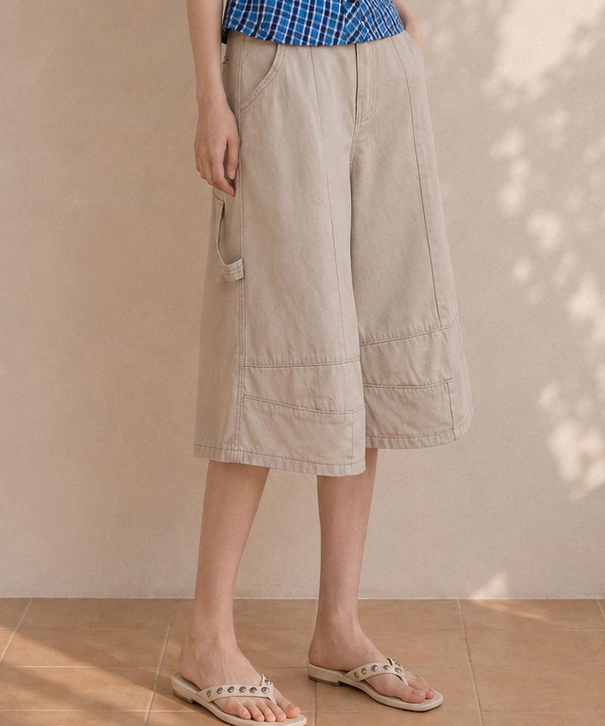 TOPGIRL Carpenter Cotton Bermuda Pants_T611Bt738