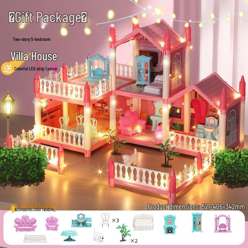 Princess Castle Dollhouse: Interactive Educational Toy for Girls