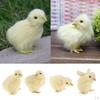 Chick Plush Animal Sound Figurine Chicken Decor Kid Teaching Toy