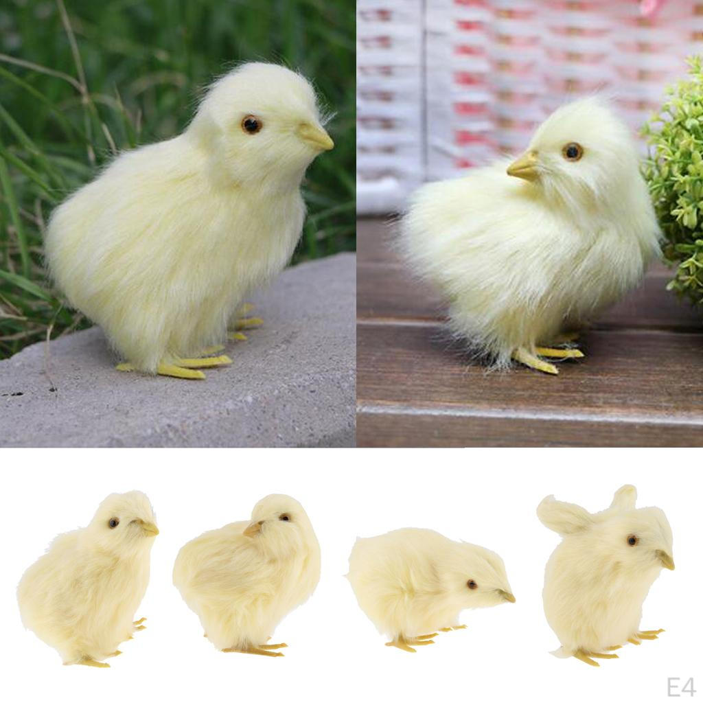 Chick Plush Animal Sound Figurine Chicken Decor Kid Teaching Toy