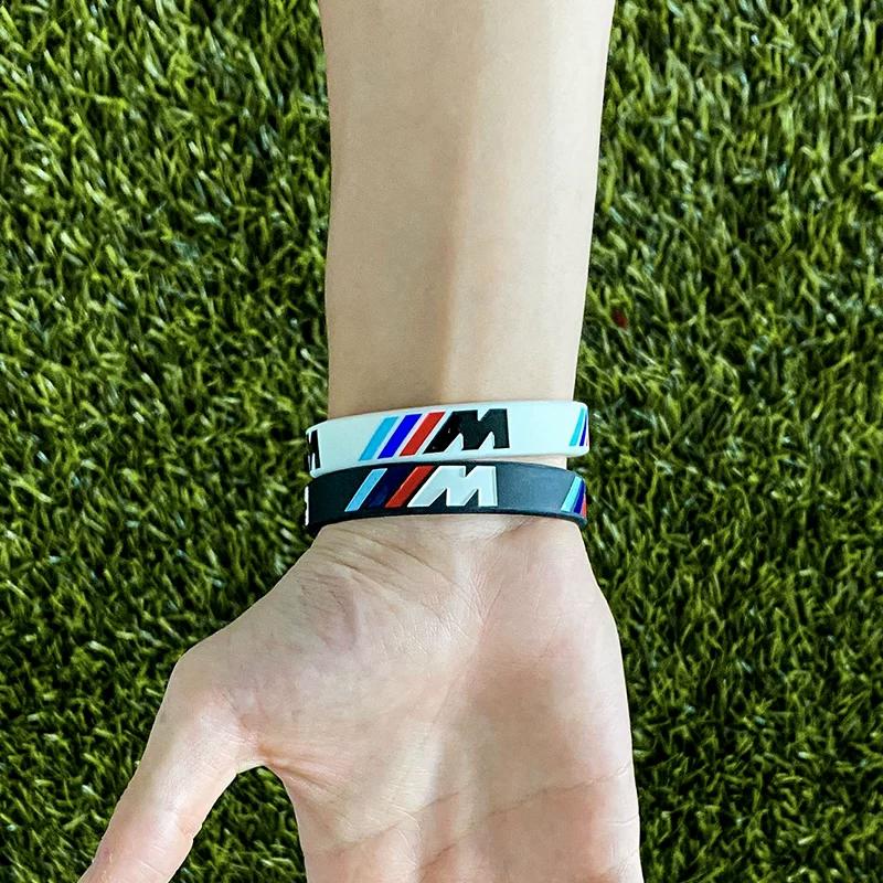 Car Valve Core BMW M-series Badge Bracelet Sports Men Women Rubber Hand Chain For BMW G30 G32 G01 G02 G05 G06 G07 G26 G23