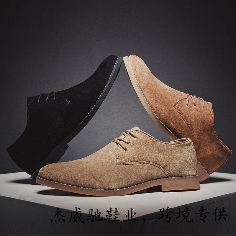 Mode Frühling Herbst Mode Spitz Wildleder Herren Freizeitschuhe Herren Businessschuhe