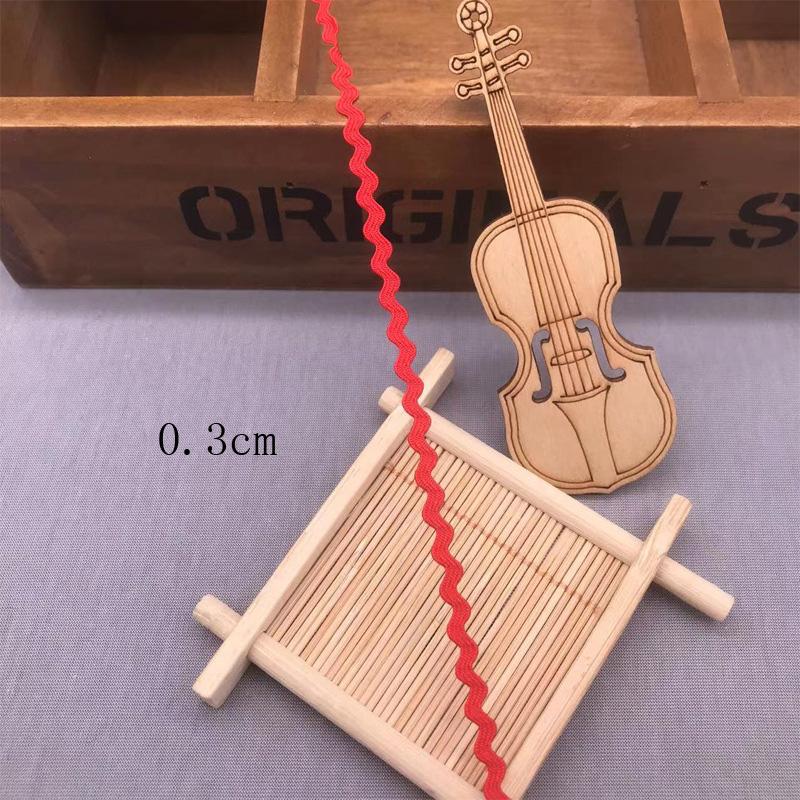 

50Yards 3mm-15mm Ric Rac Zig Zag Lace Trim Wave Ribbon Terylene Ribbon For Wedding Decoration Handmade DIY Sewing Crafts 50Yards