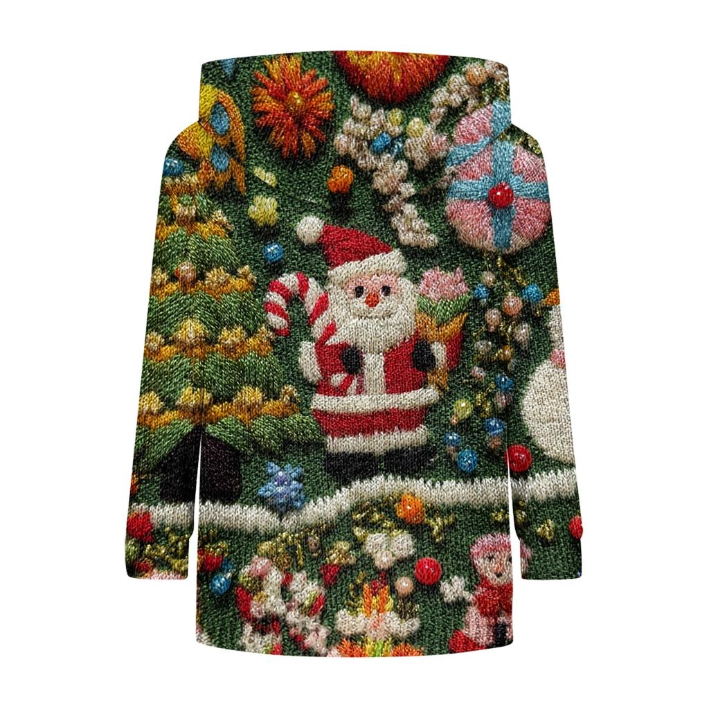 Dámské mikiny Pletený svetr Roztomilé tričko Podzimní pulovr Mikina s kapucí