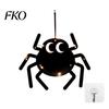 Cool Halloween Designs Pumpkin Hanging Decor, Non-Woven Ghost Ornament with Light String, Spooky Holiday Decorations Door Wall Decor for Party
