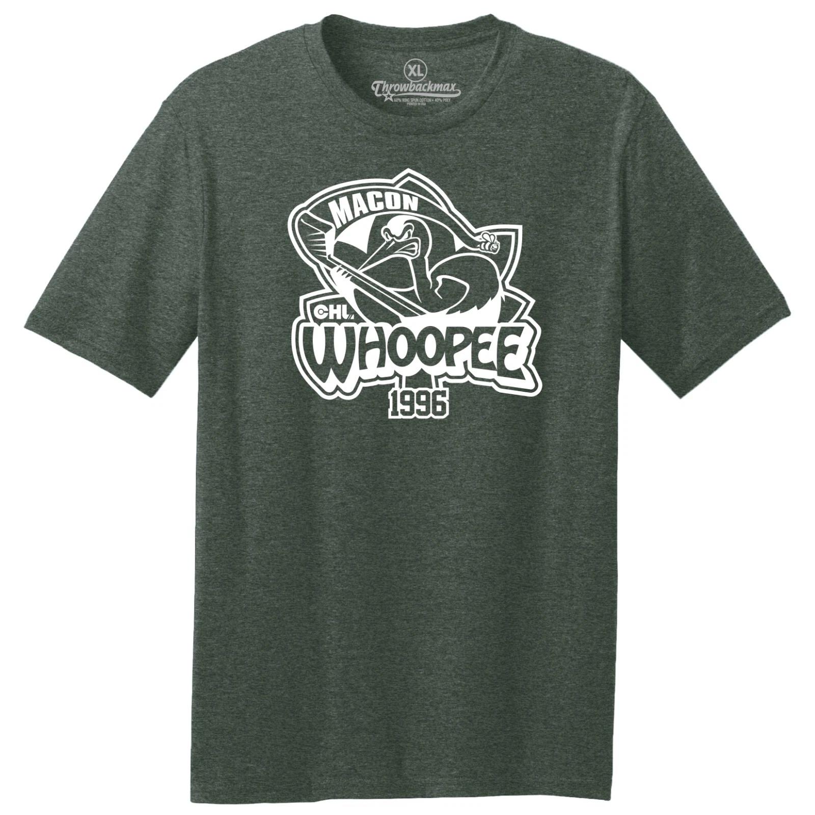 Macon Whoopee 1996 Хоккейная футболка TRI-BLEND - Atlanta Trashers L