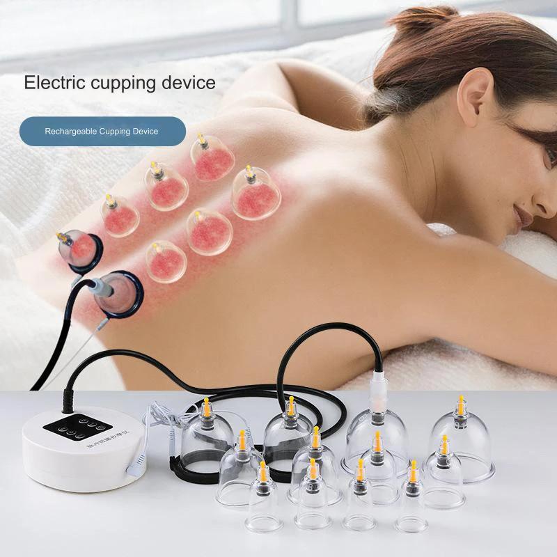 Electric Cupping Device Household Multi-Cup Meridian Suction & Dredging System Electric Scraping Cupping Massage Tool