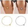 Minimalist Heart/Sphere Pendant Necklace Sophisticated Clavicle Chain Handmade Accessory for Casual Or Party Wear