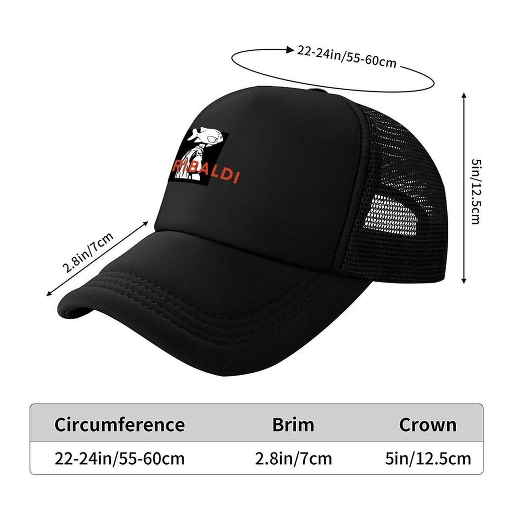 Garibaldi Band Logo Baseballkappe schwarz Herren große Größe Hut Strandhut Lustige Hüte Elegante Damen Hüte Herren