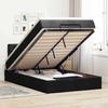 VidaXL Ottoman Bed with Mattress Black 120x190 Cm Fabric 3311527