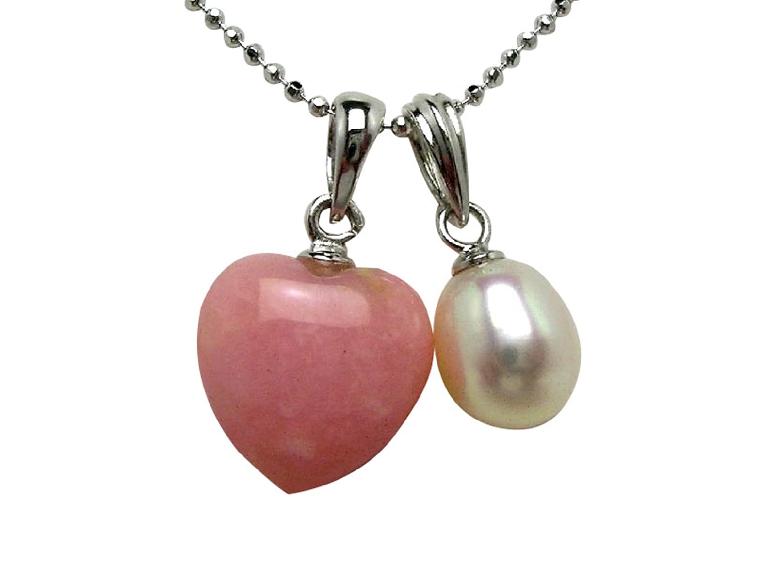 

Isowa Pearl (Ise-Shima pearl specialty store) Freshwater pearl pendant 7.5-8 x 9-10mm White Silver Heart 62925