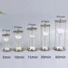 5/10/15/30/60 Minutes Classical Metal Three Column Hourglass Timer European Vintage Bookshelf Study Home Decoration Sandglass
