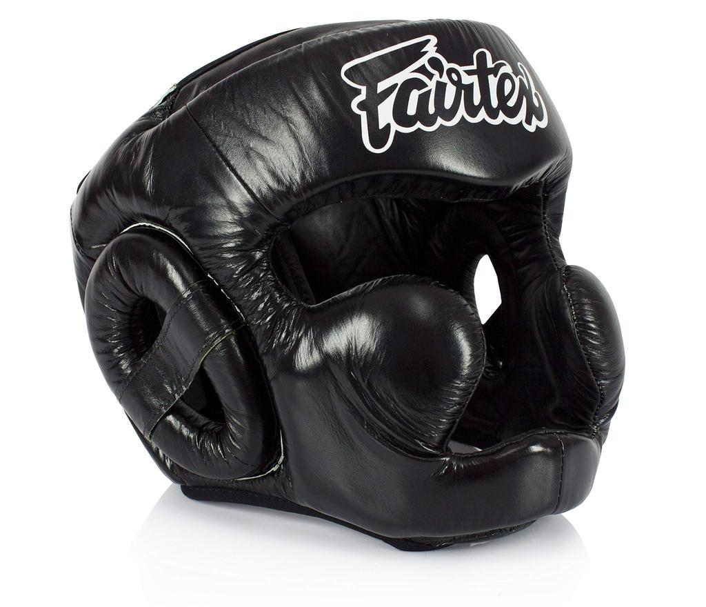 Fairtex HG13 Genuine Leather Boxing Headgear (Medium Size)