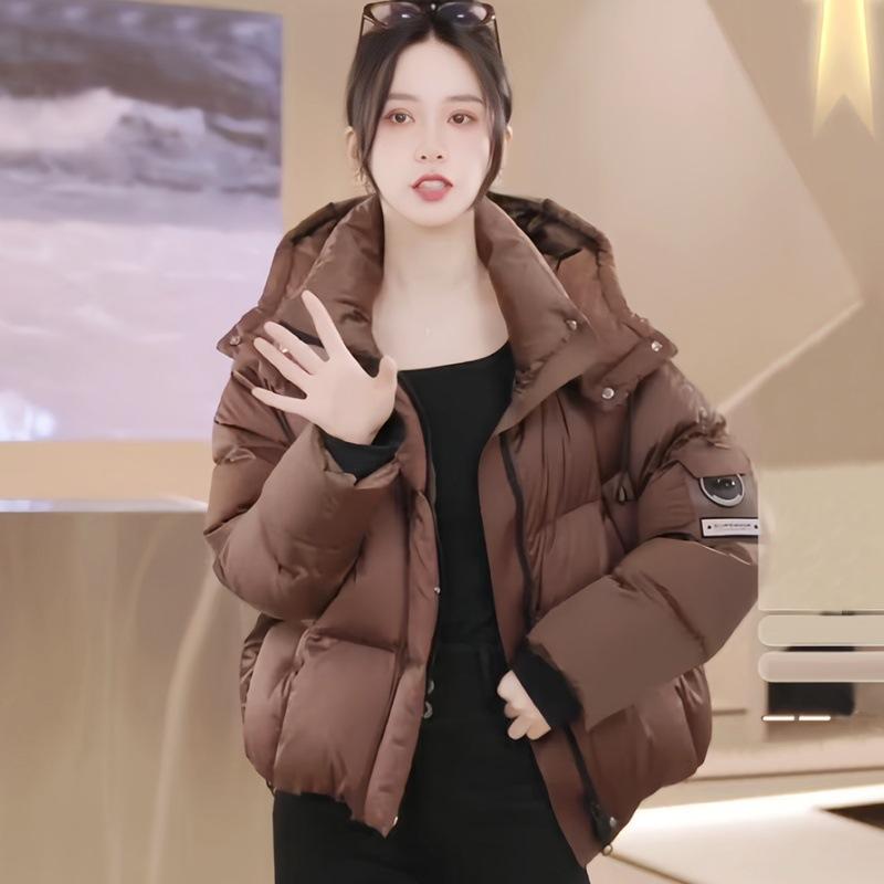 Winter New Short Loose Casual Cotton Jacket for Women Thickened Bread Jacket