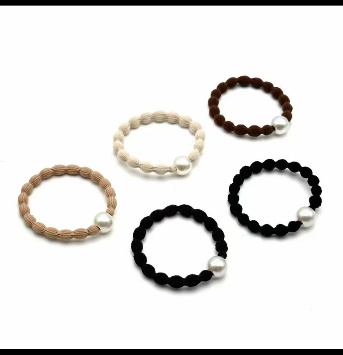 Korean Elastic Pea Hair Tie - Non-Damaging, Durable Sports Band for Women