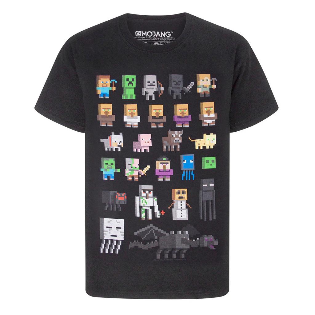 Minecraft Childrens/Kids Sprites Short-Sleeved T-Shirt