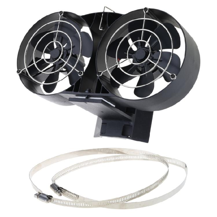 

Aluminum Alloy Fireplace Fan, Stove Fan Stylish Designs for Modern Home Decor 1