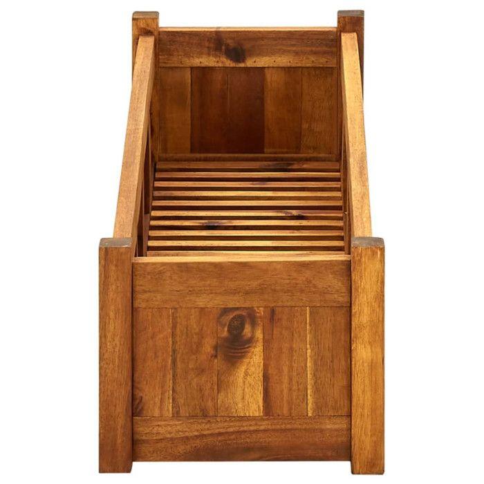 VidaXL Lit surélevé de jardin Bois d'acacia 100x30x25 cm