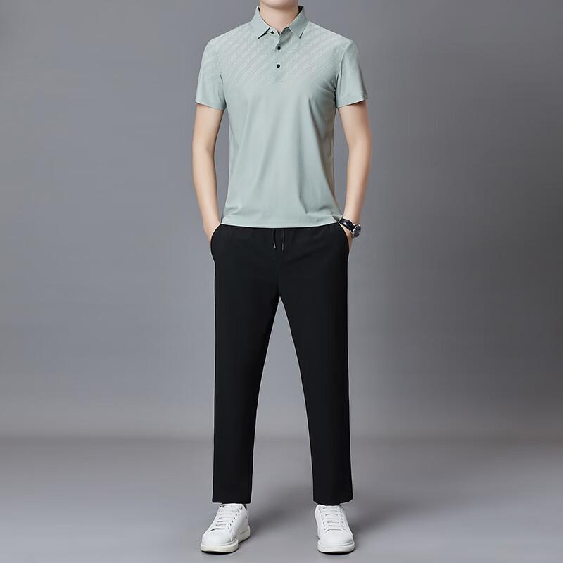 Firstview Men's Summer Short-Sleeve T-Shirt & Casual Pants Set FV26C1094