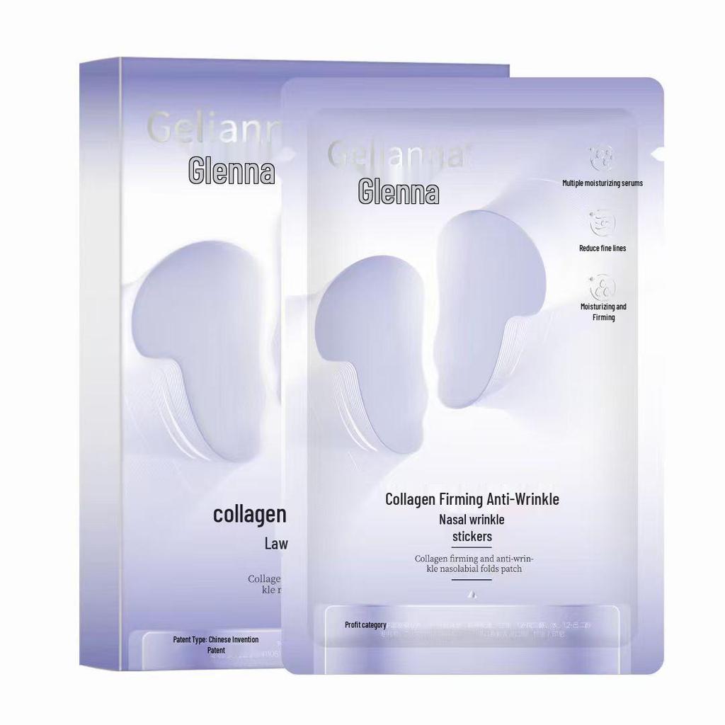 Shihou Mikrokristall-Nasenfalten-Pflaster gegen Falten – Feuchtigkeitsspendende, straffende und V-förmige Gesichtslifting-Maske