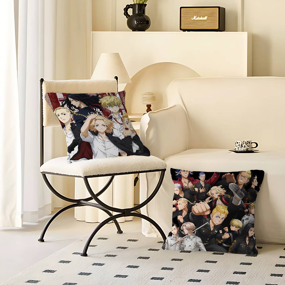 Anime T-Tokyo-Revenger Kissenbezug 30x50 Polyester Sofakissen Dekorative Wurfkissen Heimdekoration Kissenbezug