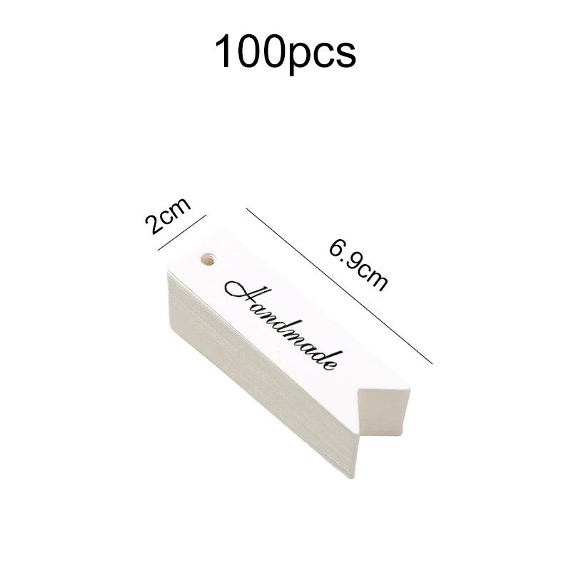 100pcs Swallowtail Shape Gift Tags Handwritten Card Blank Tags Kraft Paper Labels for Wedding Christmas Day Thanksgiving TMZ
