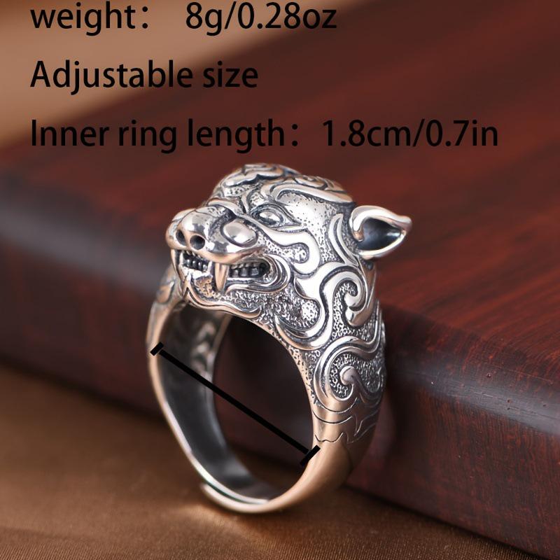 Vintage Pixiu Dragon Head Zodiac Ring - Stylish Open Index Finger Fashion Jewelry