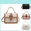 Stylish 2024 Korean Vintage Women's Handbag Chic Color Block Small Shoulder Bag