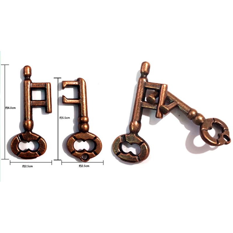 

High Quality Intelligent Lock Toy Brain Tester Development Alloy Key Ring Puzzle Game Children S Kid Iq Thinking Test Key Puzzle