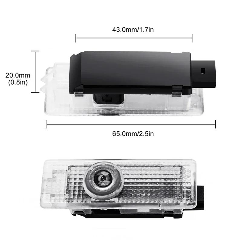 2pcs New LED Car Door Welcome Courtesy Lamp Projector Light For BMW 50th F12 F13 F30 E60 E65 E66 E63 F01 F02 X1 X3 4 5 6 7 Serie