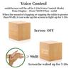 Alarm Clock LED Wooden Watch Table Voice Control Digital Wood Despertador USB/AAA Powered Electronic Desktop Clocks