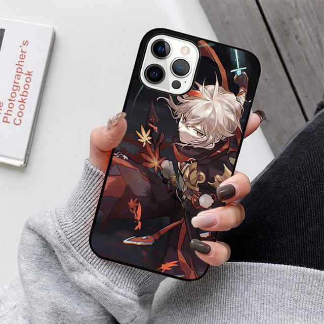 Genshin Impact Kaedehara Kazuha Phone Cases Cover For iPhone 17 Air 16e 15 14 12 13 11 Pro MAX apple Plus Coque