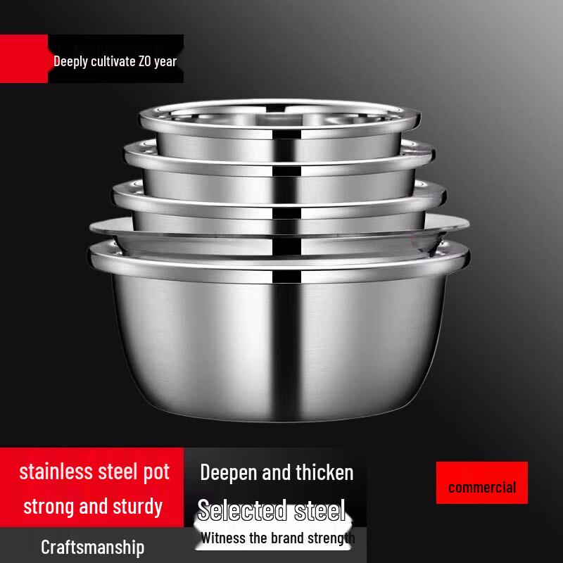 Sule 304 Stainless Steel 5-Piece Kitchen Basin Set