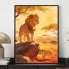 Disney Diamond Painting 5D DIY Full Circle Diamond Painting Kit Lion King Simba & Mufasa Home Bedroom Wall Decor Crafts