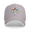 Judo Federation Logo Baseball Cap Black Adjustable Hat with Colorful Emblem Design for Martial Arts Enthusiasts and Sports Fans