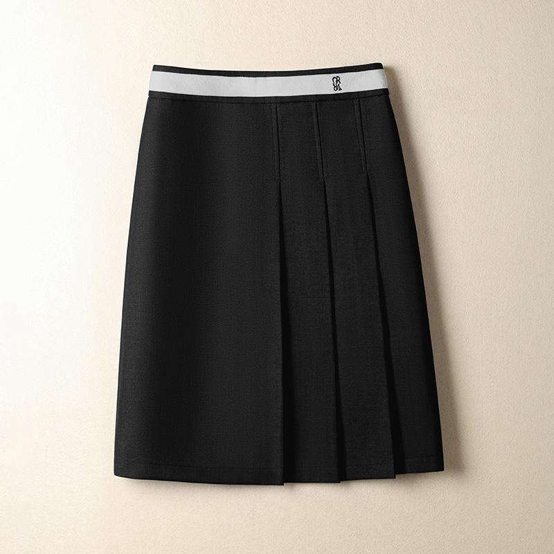 

Autumn/Winter 2025 Women s High Waist Irregular Pleated A-line Skirt 29 / XL [115-125 lbs recommended]