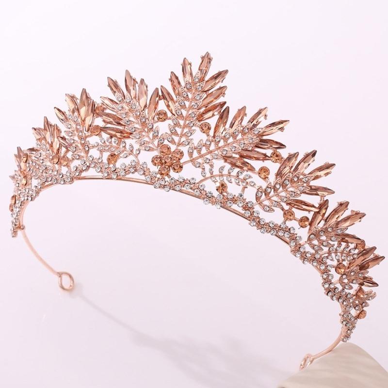 Crystal Wedding Tiaras for Women Queen Crowns Rhinestone Princess Tiaras Hair Accessories Quinceaneras Headpieces
