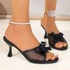 Fashion Women's Shoes   Fashion Horseshoe Heel Women's High Heels Summer Sexy High Heels Bow Tie Shoes Ladies