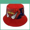 Spider Man Cartoon Printed Kids Fisherman Hat With Sun Protection For Outdoor Play