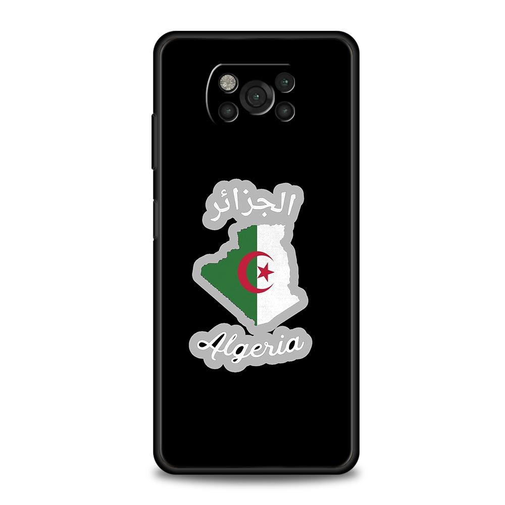 Algeria Flag Phone Case For For Xiaomi Poco X6 X5 Pro X4 X3 NFC F5 Pro F4 F3 GT M5 M4 Pro 5G M3 C51 C50 C55 Soft Cover