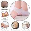 Moisturizing Heel Socks for Cracked Heel Treatment, Breathable Gel Foot Care Protectors 2 Pairs