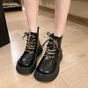Short Boots Women's Spring and Autumn New Soft Leather Retro Single Boots Casual Platform Women's Boots Martin Boots