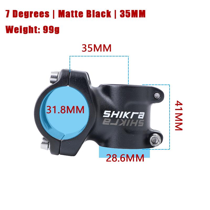 SHIKRA Mtb Power Stem Road Mountain Bike Handlebar Advance Negative Table 45/55/60/70/80/90/100/110MM Stem Riser 31 8 Bridge