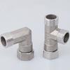 Stainless Steel T Adapter G1/ 2" T-Valve Diverter Valve Three Way Device Hole For Bath Bidet Sprayer Shower